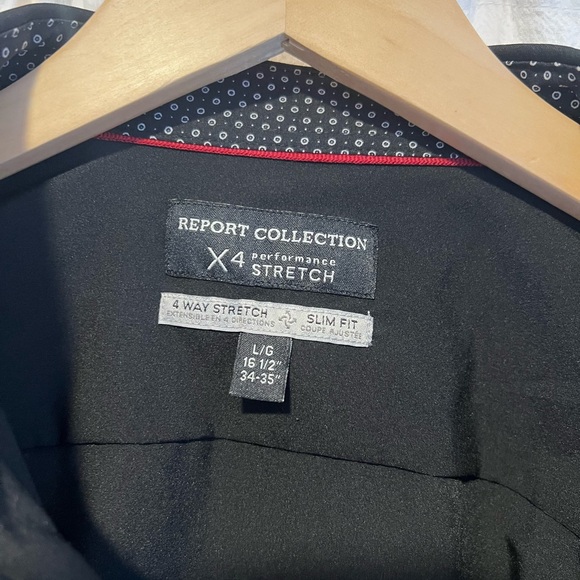 Report Collection Black Button Up Shirt - Picture 5 of 10